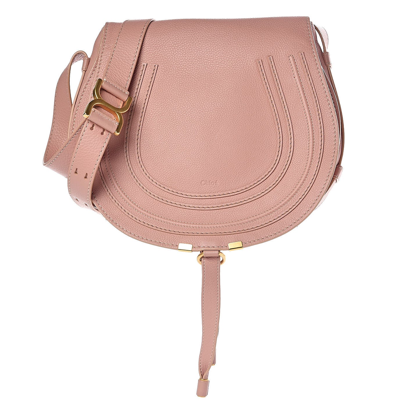 Calfskin Medium Marcie Shoulder Bag Anemone Pink