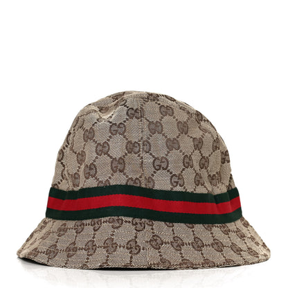 Gucci Monogram Web Bucket Hat L Brown 4 of 7