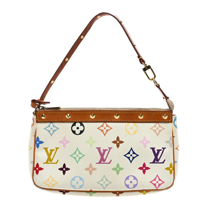 Louis Vuitton Monogram Multicolor Pochette Accessories White 1 of 10