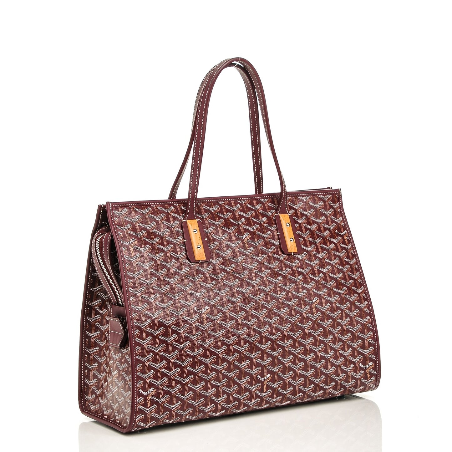 Goyardine Marquises Tote Burgundy