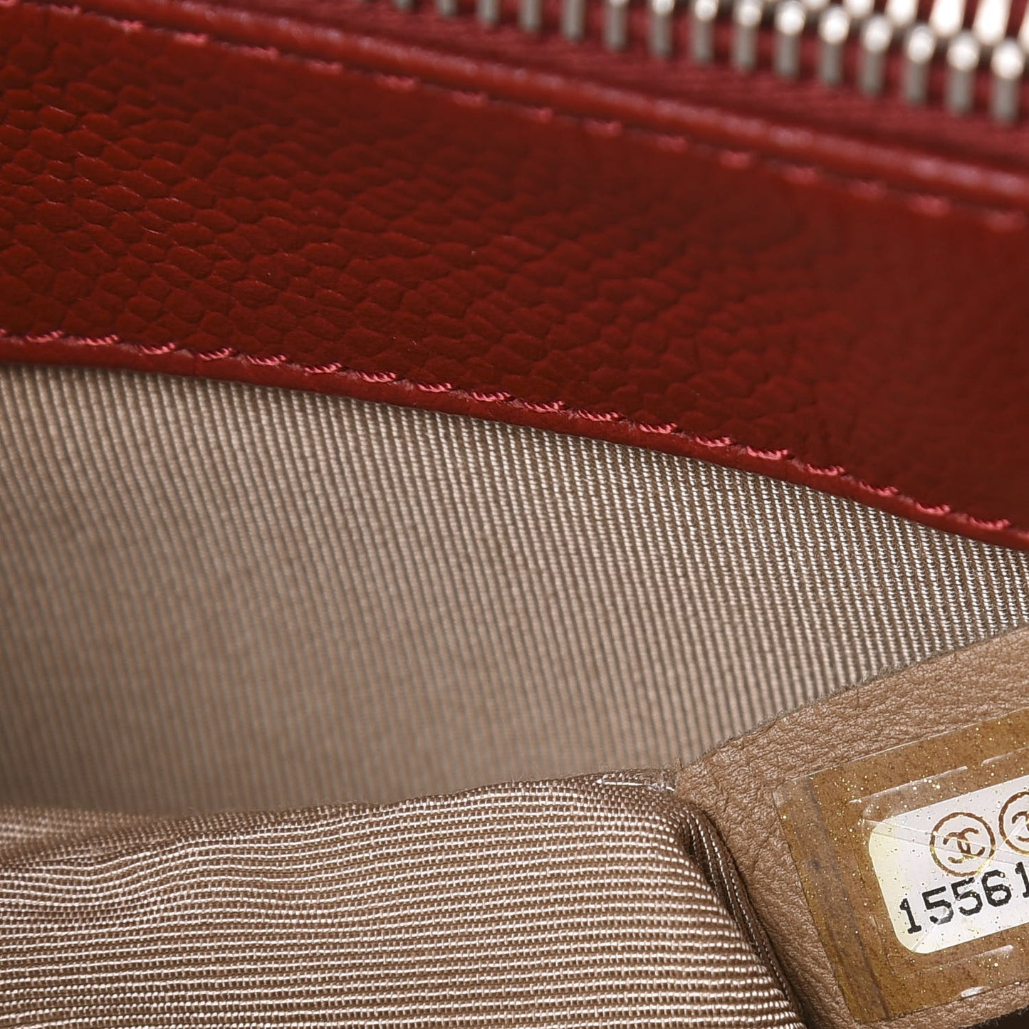 Caviar Quilted Timeless CC Shopping Tote Red