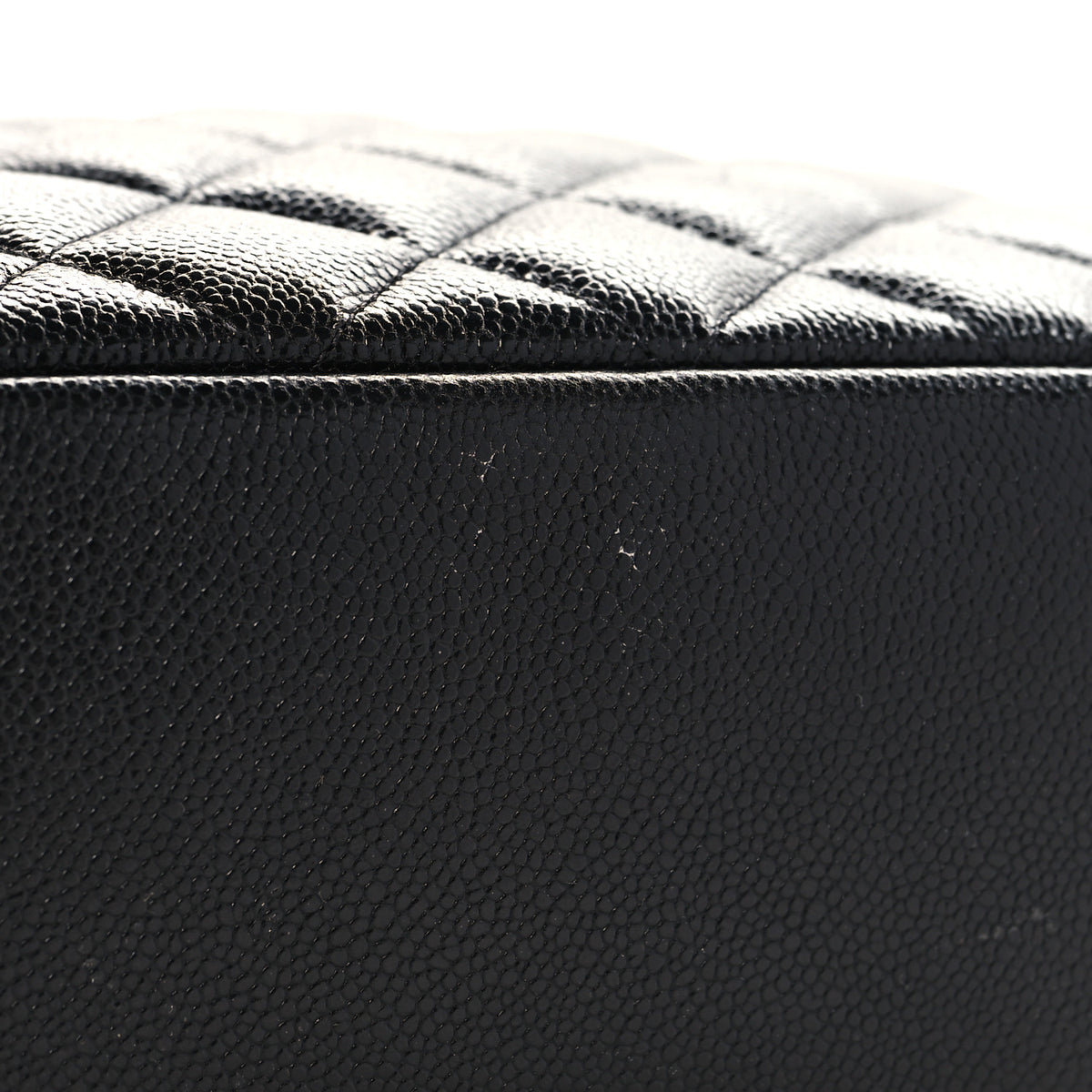Chanel Caviar Quilted Medium Curvy Pouch Cosmetic Case Black 8 of 8