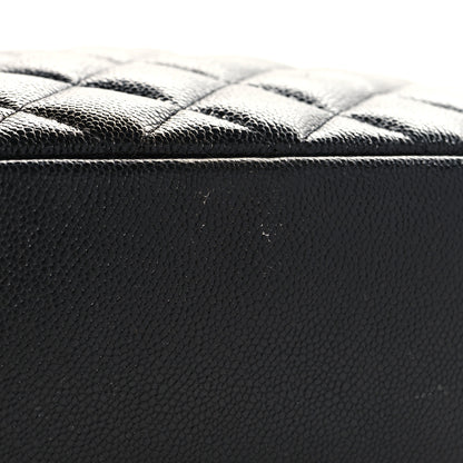 Chanel Caviar Quilted Medium Curvy Pouch Cosmetic Case Black 8 of 8