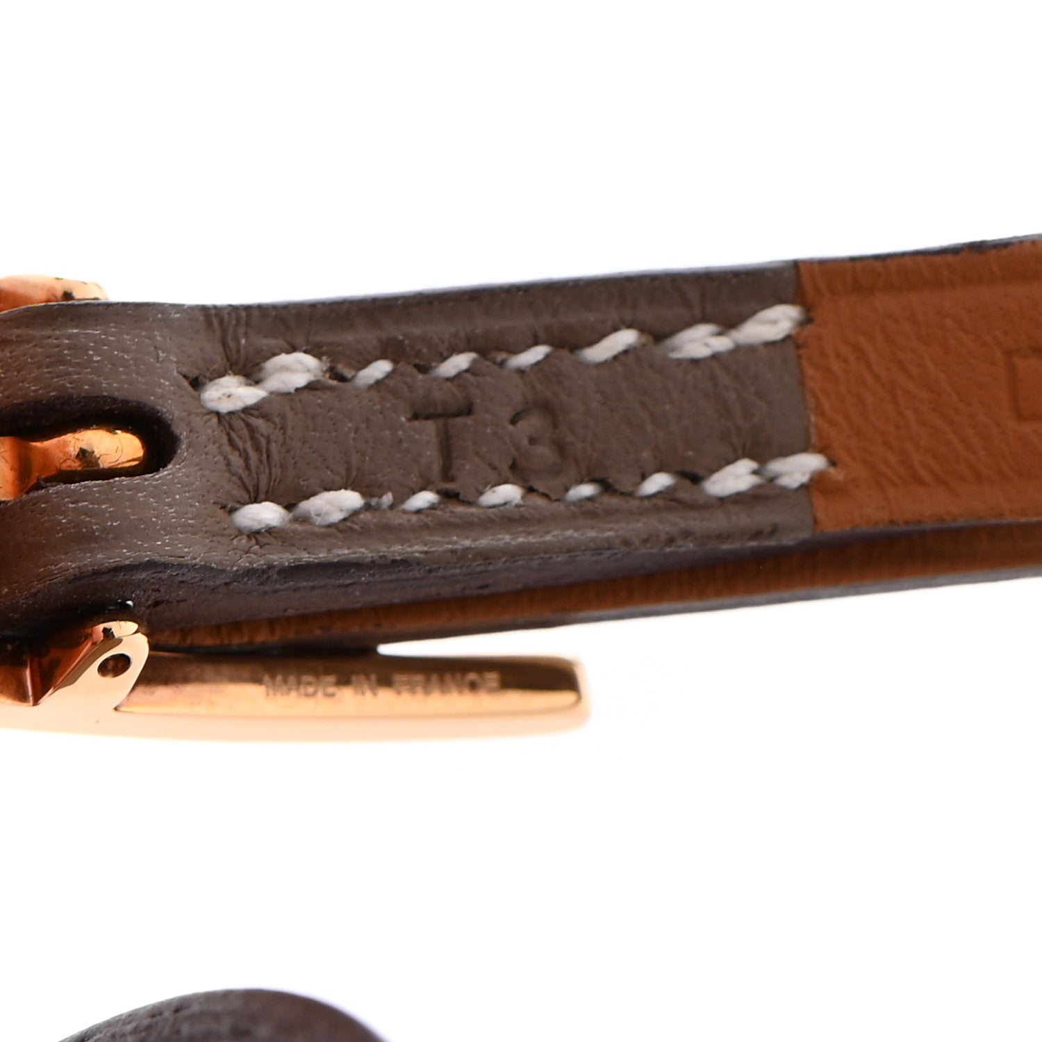 Hermes Swift Behapi Double Tour Reversible Bracelet T3 Etoupe 5 of 5