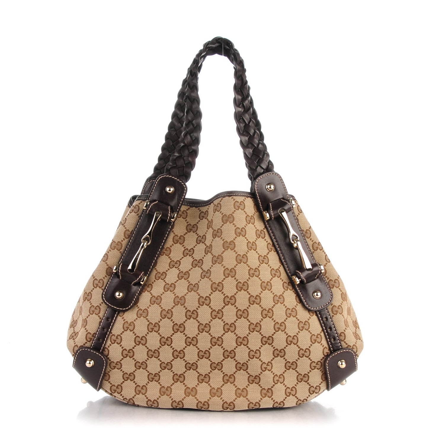 Monogram Small Pelham Shoulder Bag Dark Brown