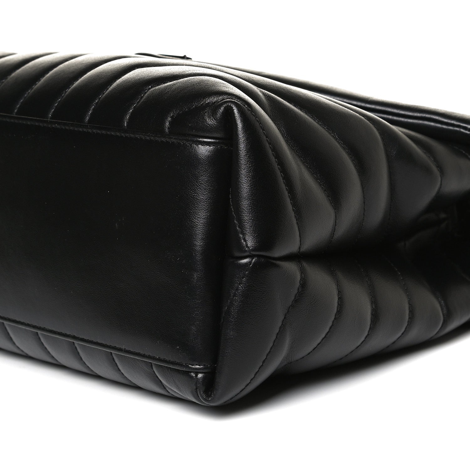 Saint Laurent Calfskin Y Quilted Monogram Medium Loulou Chain Satchel Black 10 of 17