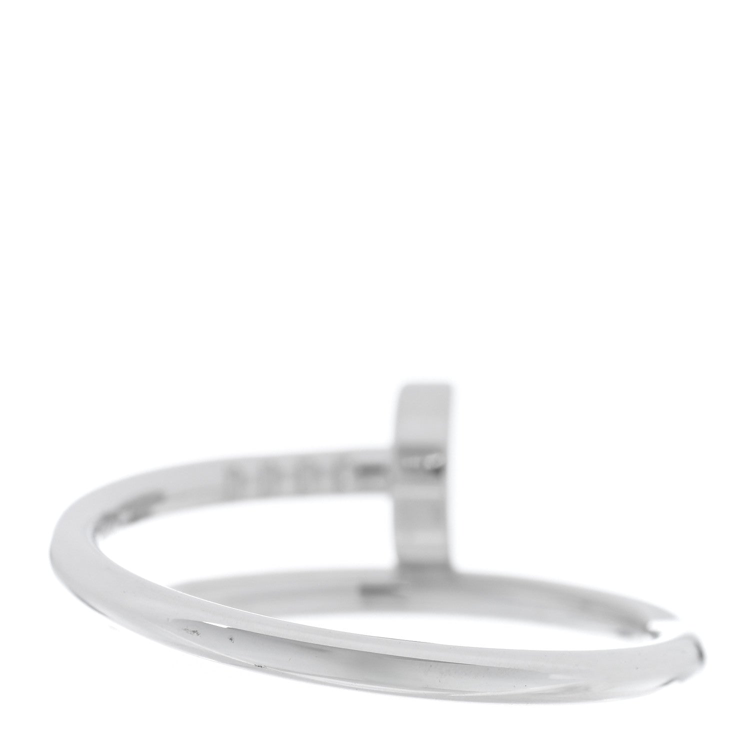 Cartier 18K White Gold Small Juste Un Clou Ring 52 6 3 of 4