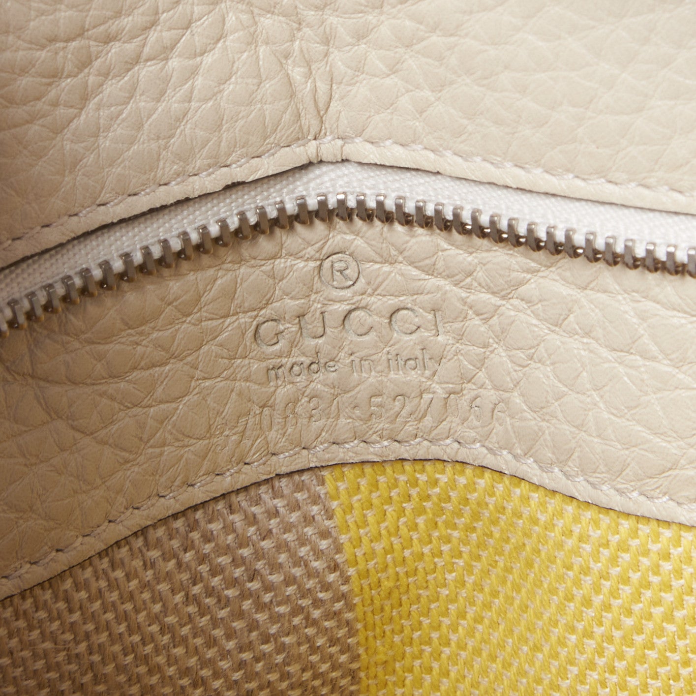 Gucci Cellarius Calfskin Small Bamboo Daily Top Handle Bag Mystic White 9 of 9