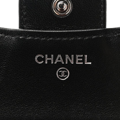 Chanel Lambskin Quilted Compact Flap Wallet Black 6 of 9