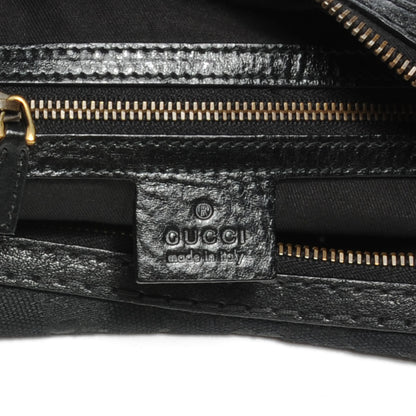 Gucci Monogram GG Medium Jockey Hobo Black 6 of 7