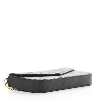 Louis Vuitton Empreinte Pochette Felicie Chain Wallet Black 4 of 11