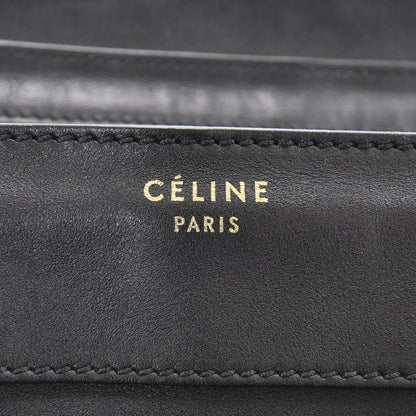 Celine Smooth Calfskin Shoulder Luggage Black 9 of 9