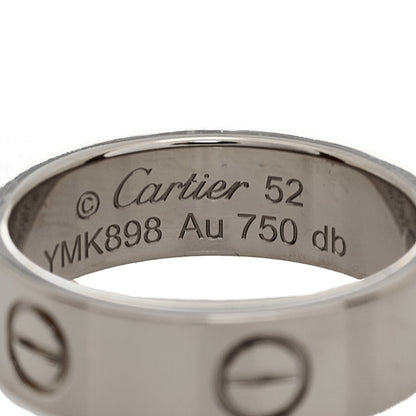 Cartier 18K White Gold 5.5mm LOVE Ring 52 6 5 of 6
