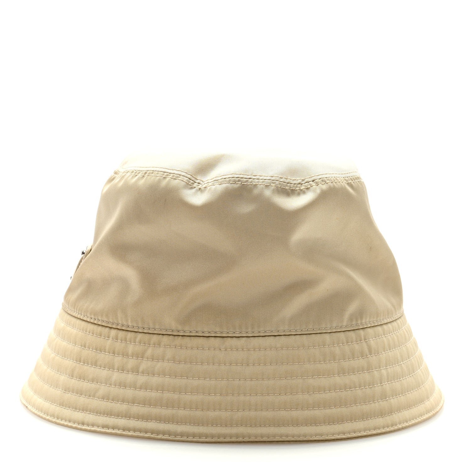 Prada Re-Nylon Metal Triangle Logo Womens Bucket Hat L Deserto 4 of 7