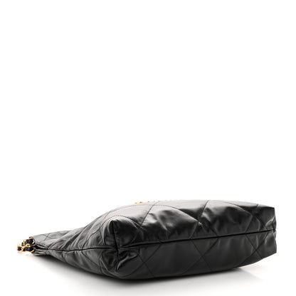 Chanel Shiny Calfskin Quilted Small Chanel 22 Black 5 of 13