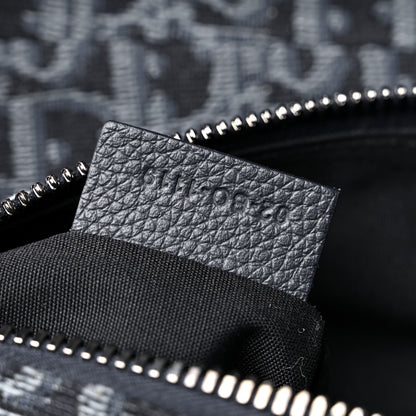 Christian Dior Oblique Mens Saddle Bag Blue 7 of 13