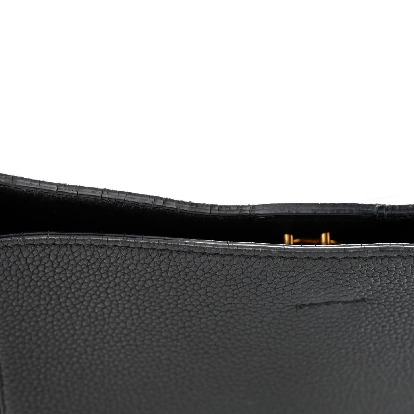 Soft Grained Calfskin Small Sangle Bucket Bag Black