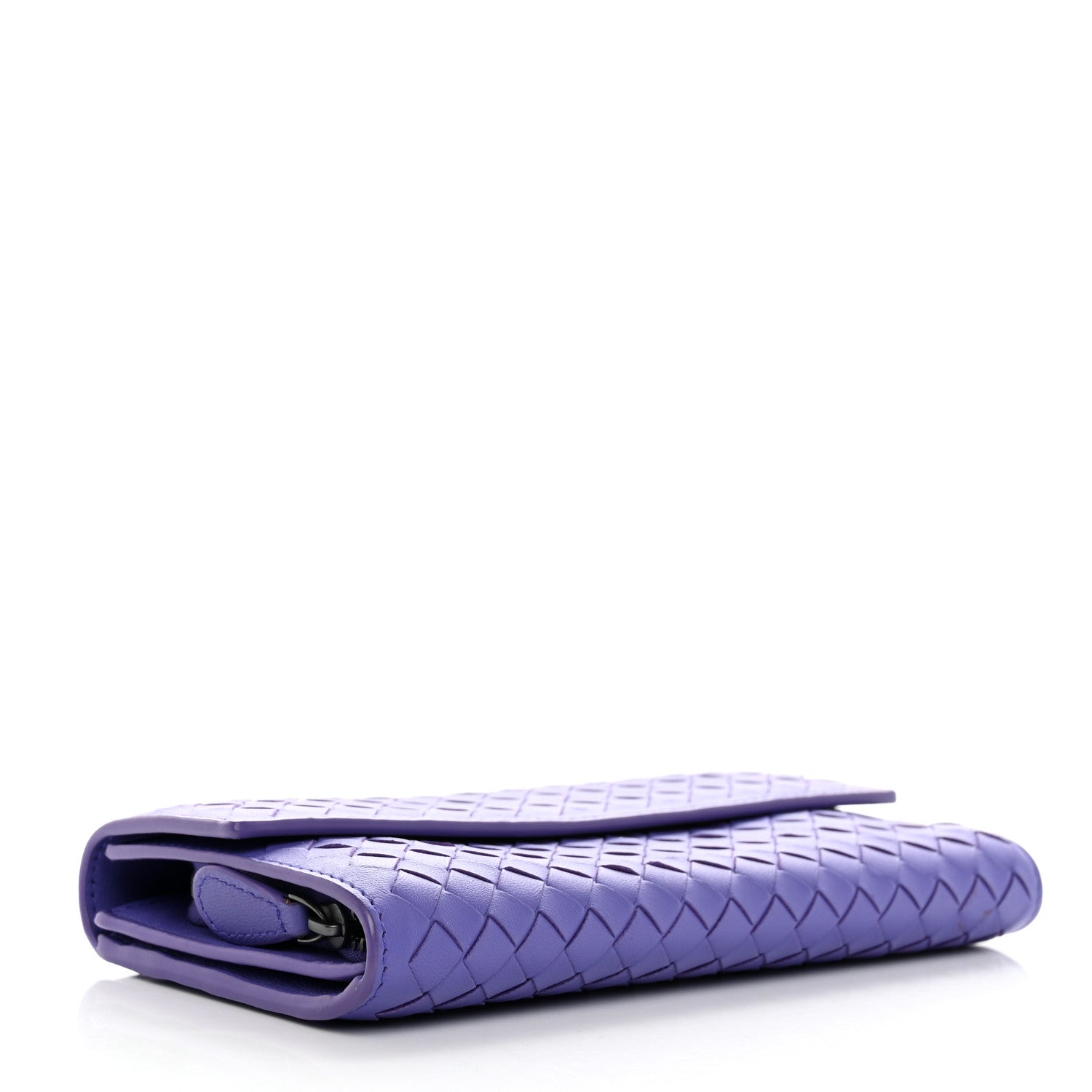 Bottega Veneta Nappa Intrecciato Continental Flap Wallet Lavender 4 of 7