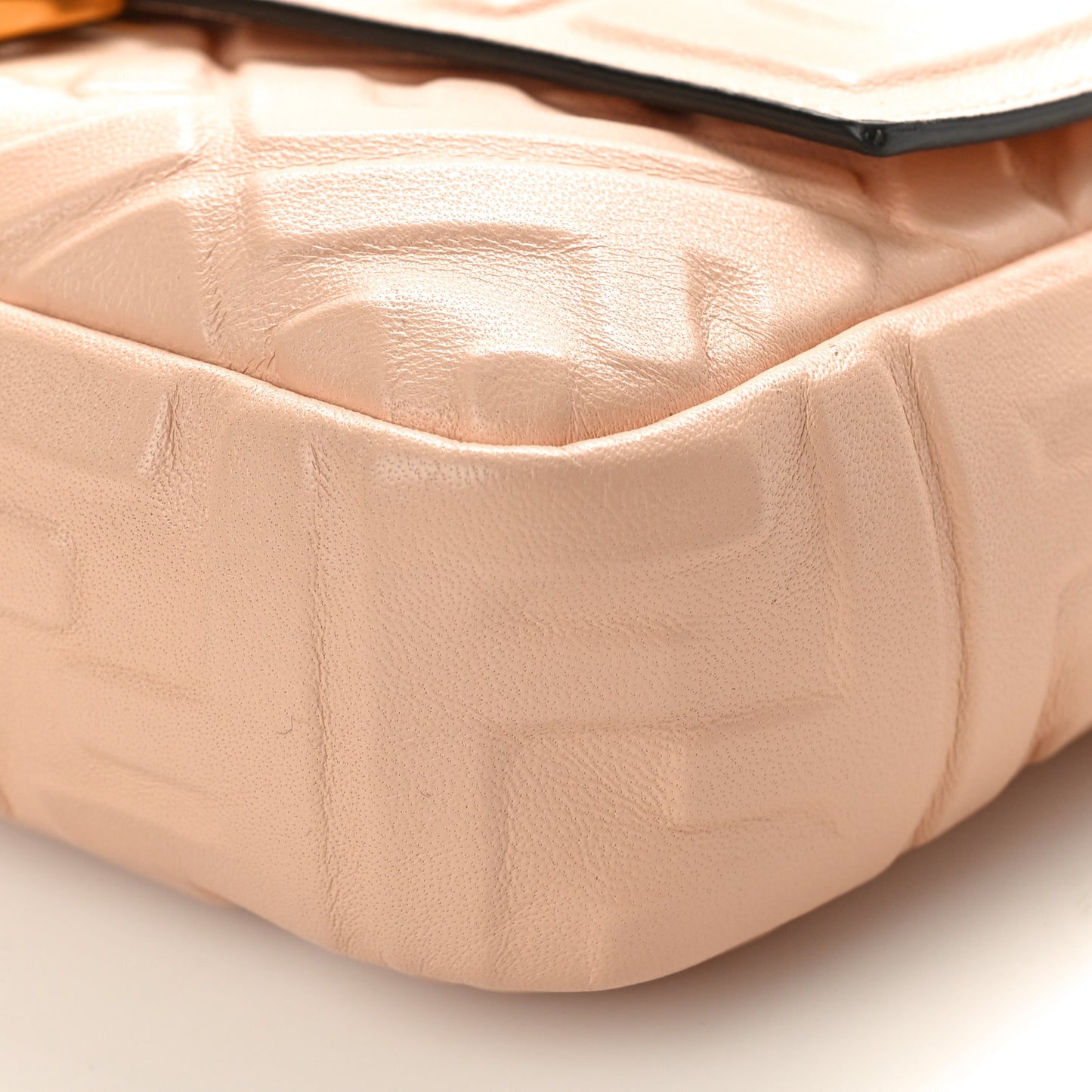 Nappa FF 1974 Embossed Baguette Rosa Quarzo