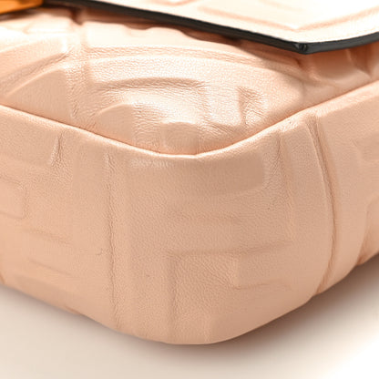 Fendi Nappa FF 1974 Embossed Baguette Rosa Quarzo 10 of 12