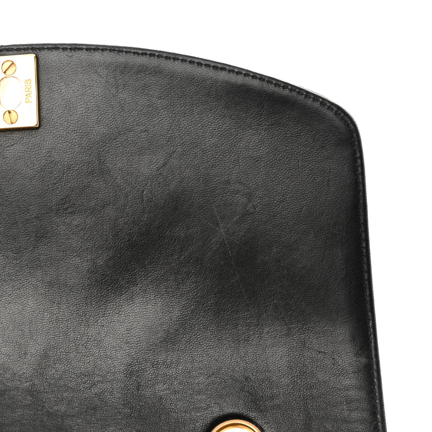Lambskin Quilted Small Single Flap Black