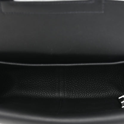 Hermes Taurillon Clemence Halzan 25 Black 5 of 11