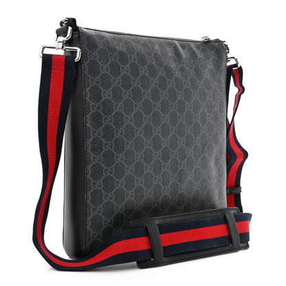 Gucci GG Supreme Monogram Night Courrier Flat Messenger Bag Black Multicolor 3 of 13