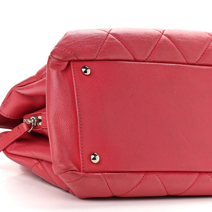 Chanel Soft Caviar Quilted CC Timeless Tote Fuchsia 10 of 19