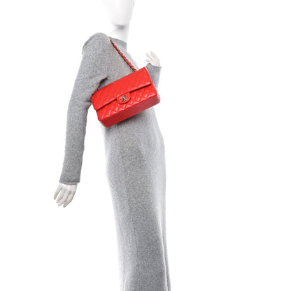 Chanel Caviar Quilted Medium Double Flap Red 2 of 12