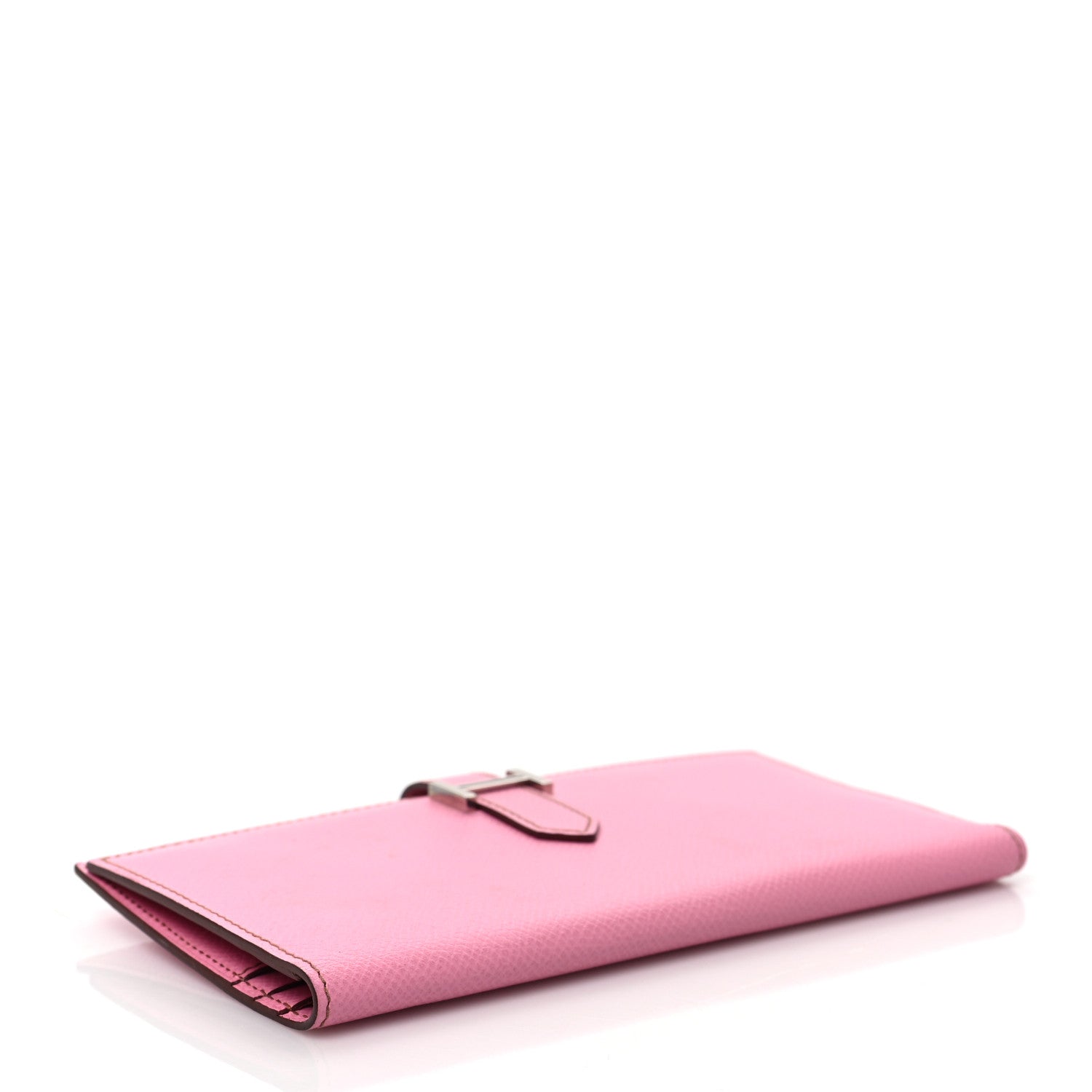 Hermes Epsom Bearn Gusset Wallet 5P Pink 4 of 7