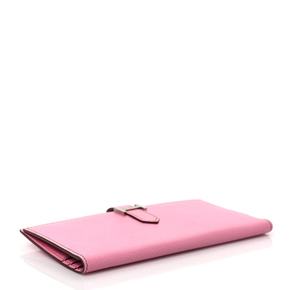 Hermes Epsom Bearn Gusset Wallet 5P Pink 4 of 7