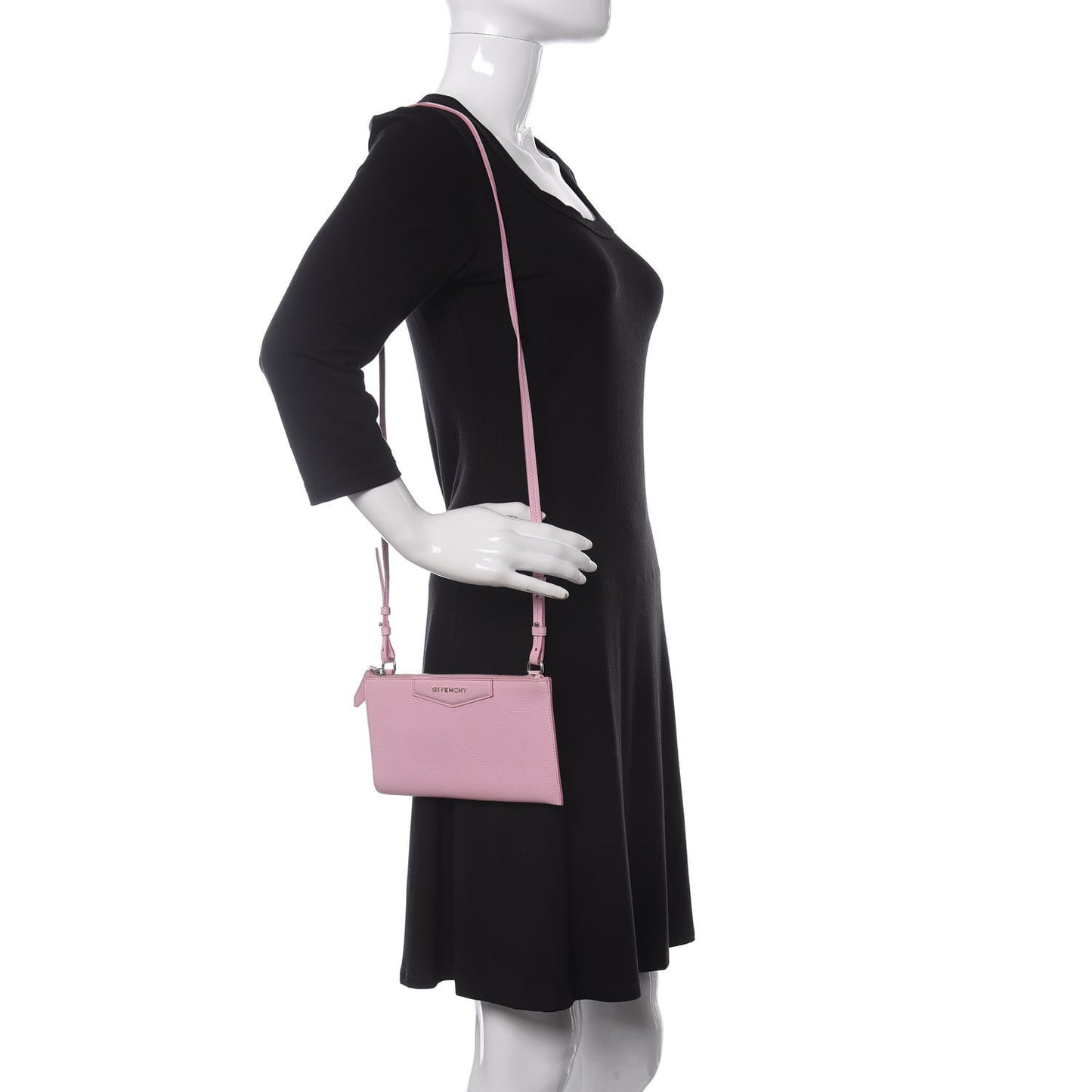 Grained Goatskin Antigona Crossbody Bright Pink
