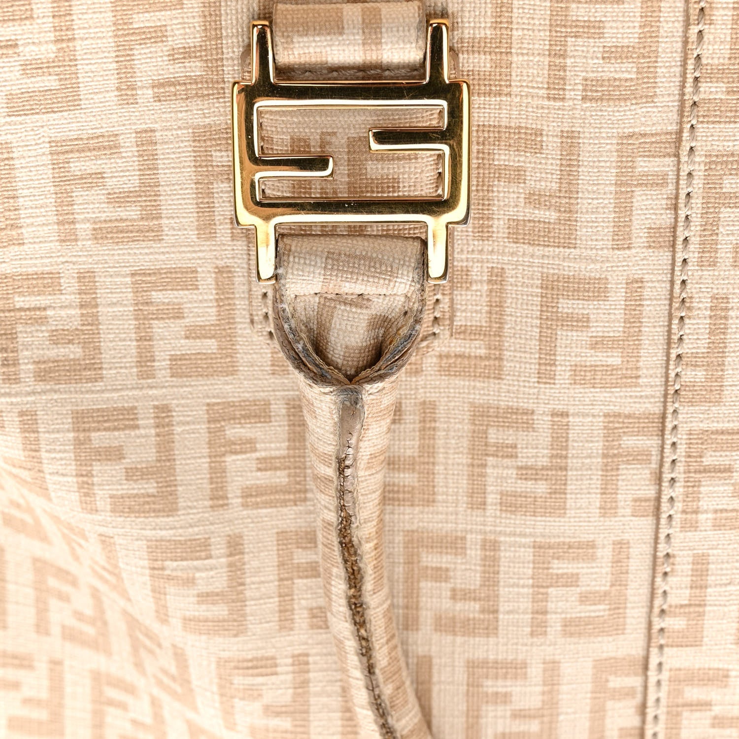 Fendi Zucchino Spalmati Forever Tote Crema Ecru 11 of 17
