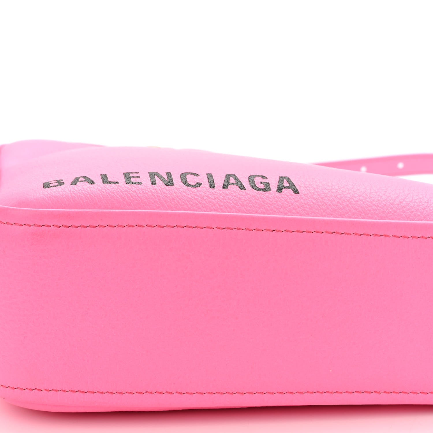Balenciaga Shiny Day Calfskin XS Triangle Duffle Acid Pink Black 9 of 9