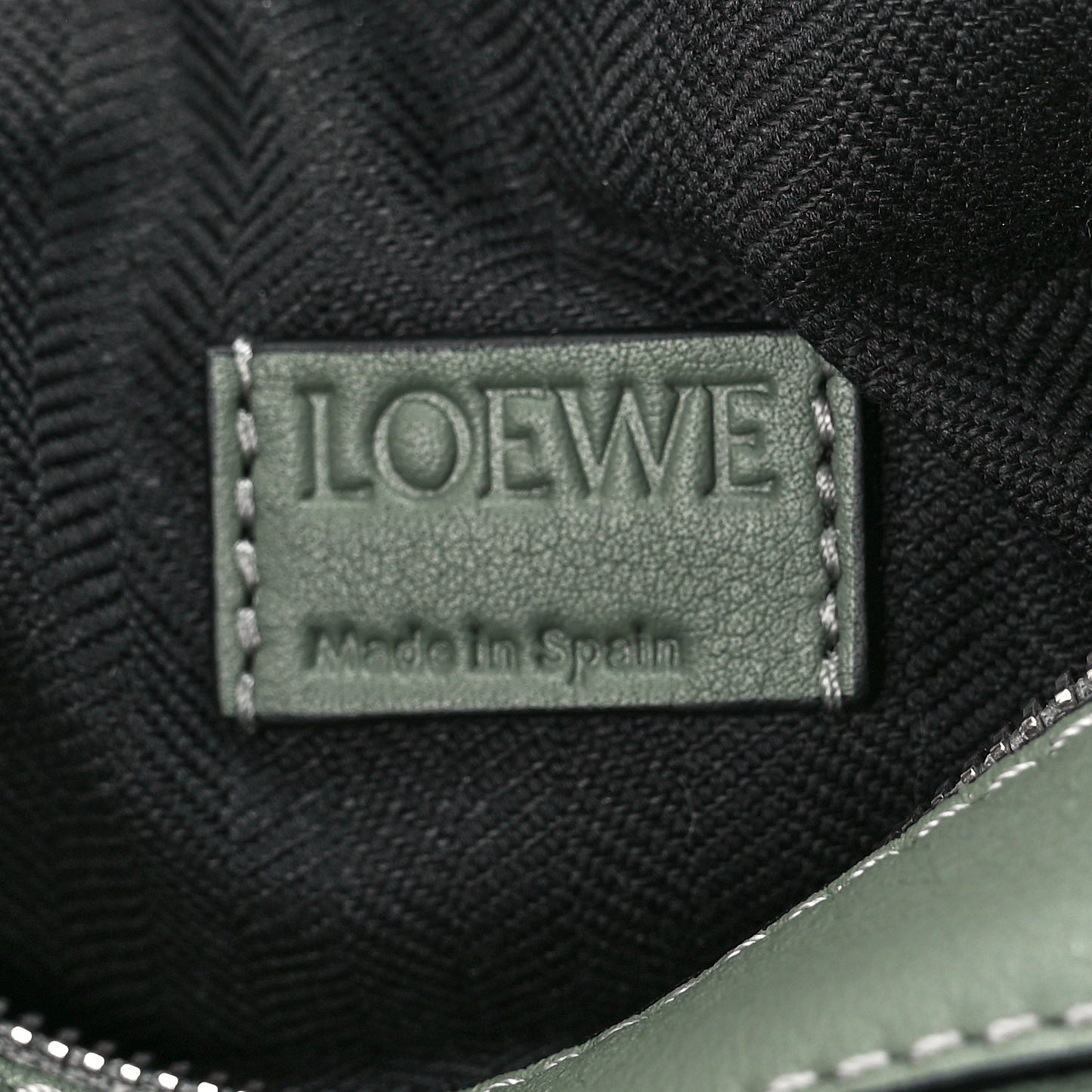 Calfskin Mini Puzzle Bumbag Dark Sage