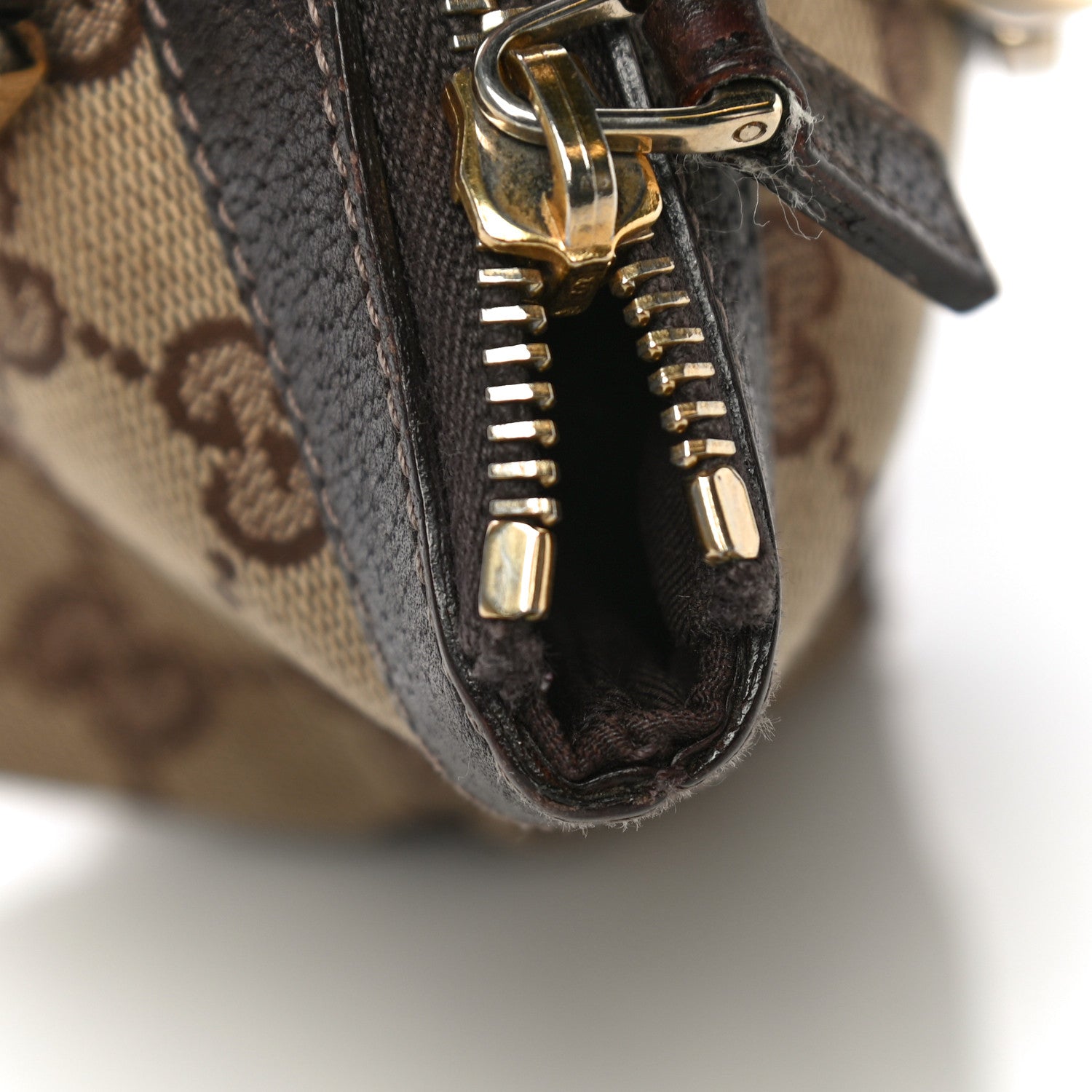 Gucci Monogram Small Abbey Tote Dark Brown 32 of 33