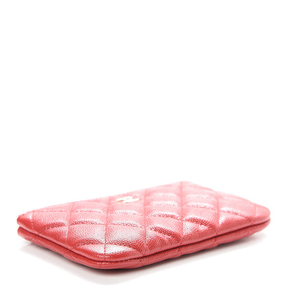 Chanel Caviar Quilted Small Cosmetic Case Red 4 of 8