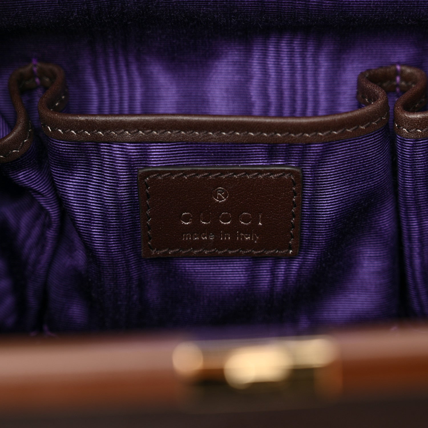 Gucci Suede GG Monogram Mini Virgo Tote Brown 6 of 10