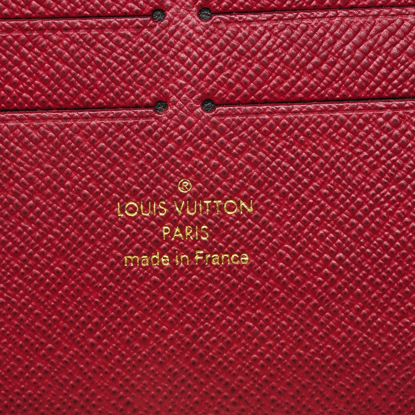 Calfskin Felicie Card Holder Insert Fuchsia