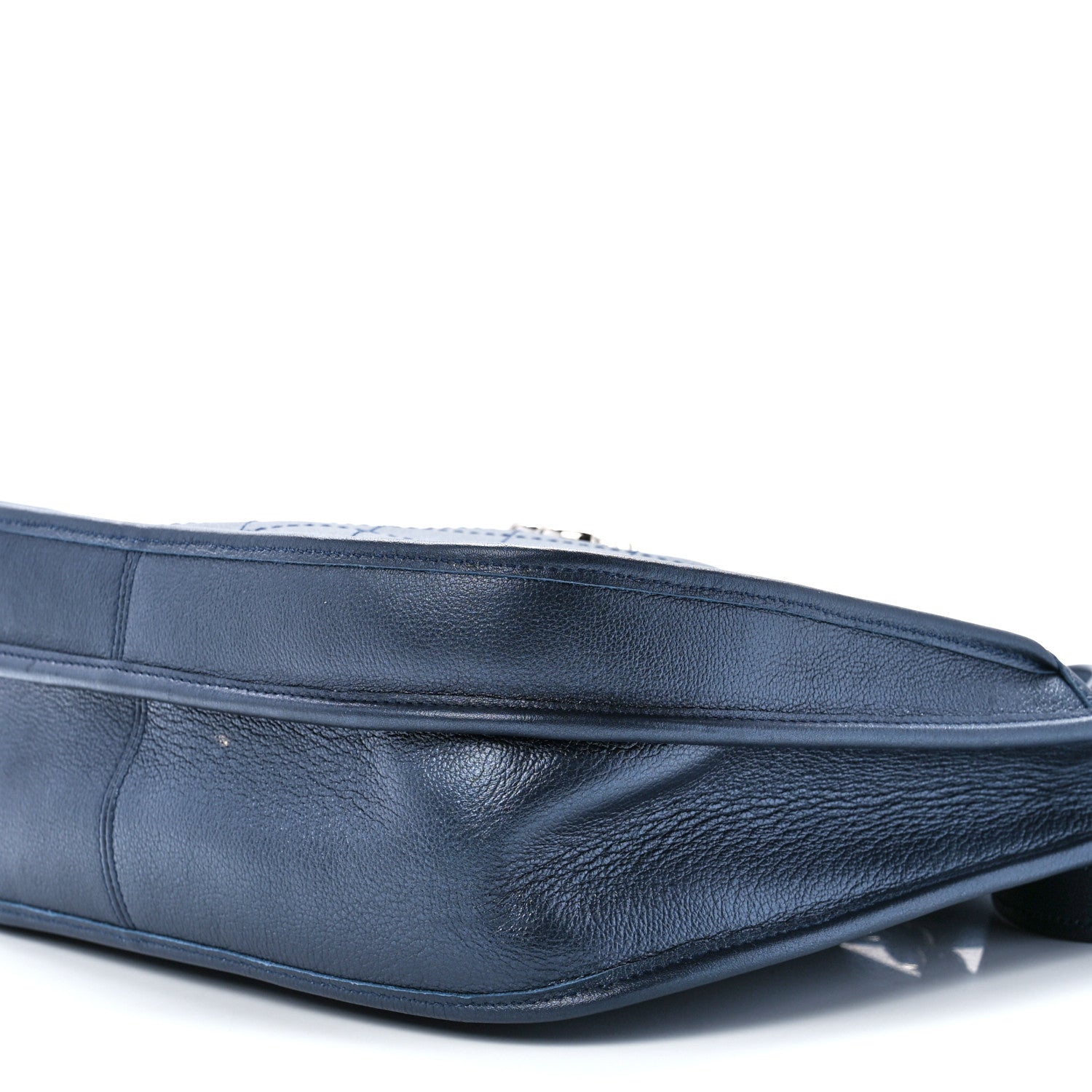 Chanel Calfskin Quilted Large Jungle Stroll Hobo Bag Navy 10 of 10