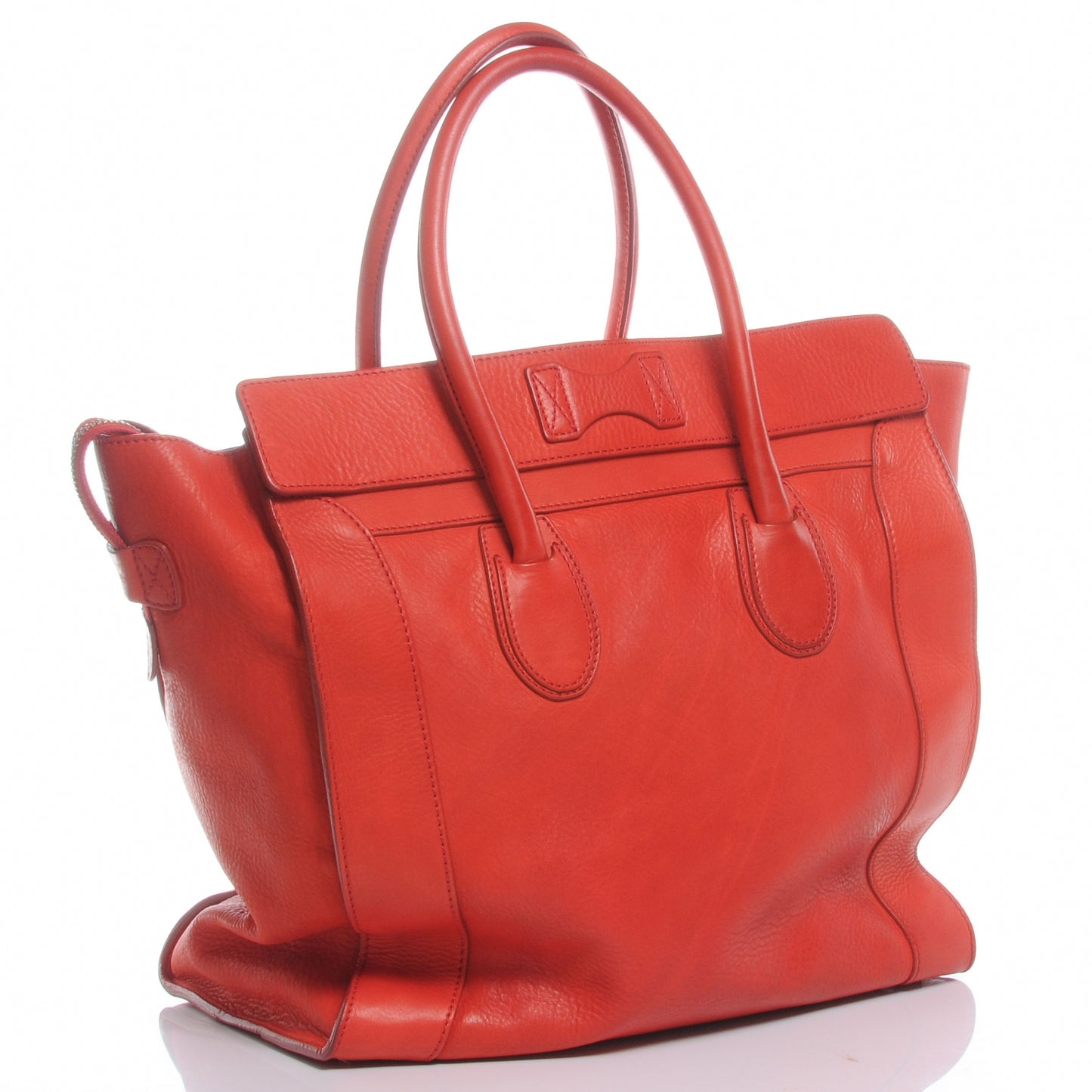 Smooth Calfskin Medium Luggage Red