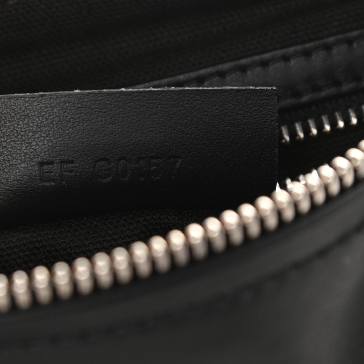 Calfskin Small Pandora Logo Strap Black