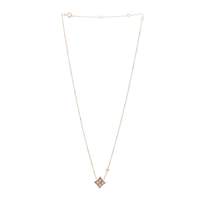 Louis Vuitton 18K Pink Gold Diamond Pink Mother of Pearl Color Blossom BB Star Pendant Necklace 3 of 5