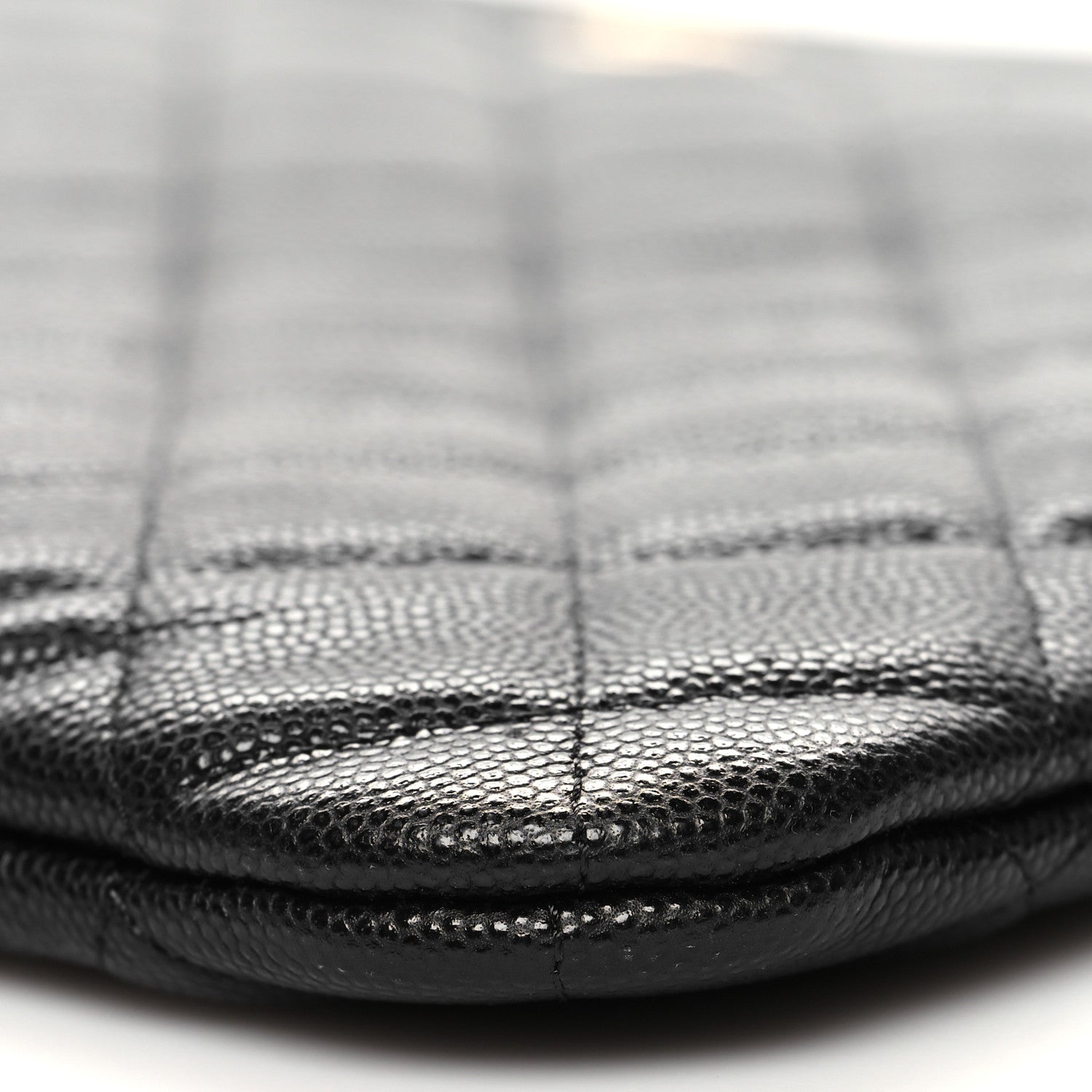 Chanel Caviar Quilted Large Cosmetic Case Black 10 of 11