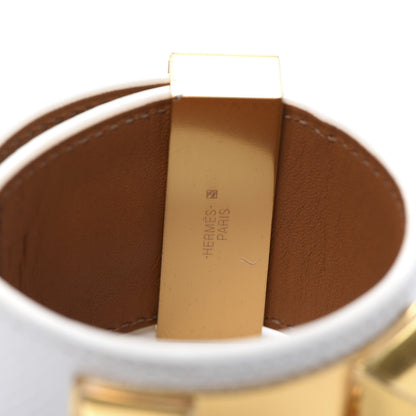 Hermes Epsom Collier de Chien CDC Bracelet S White 7 of 9
