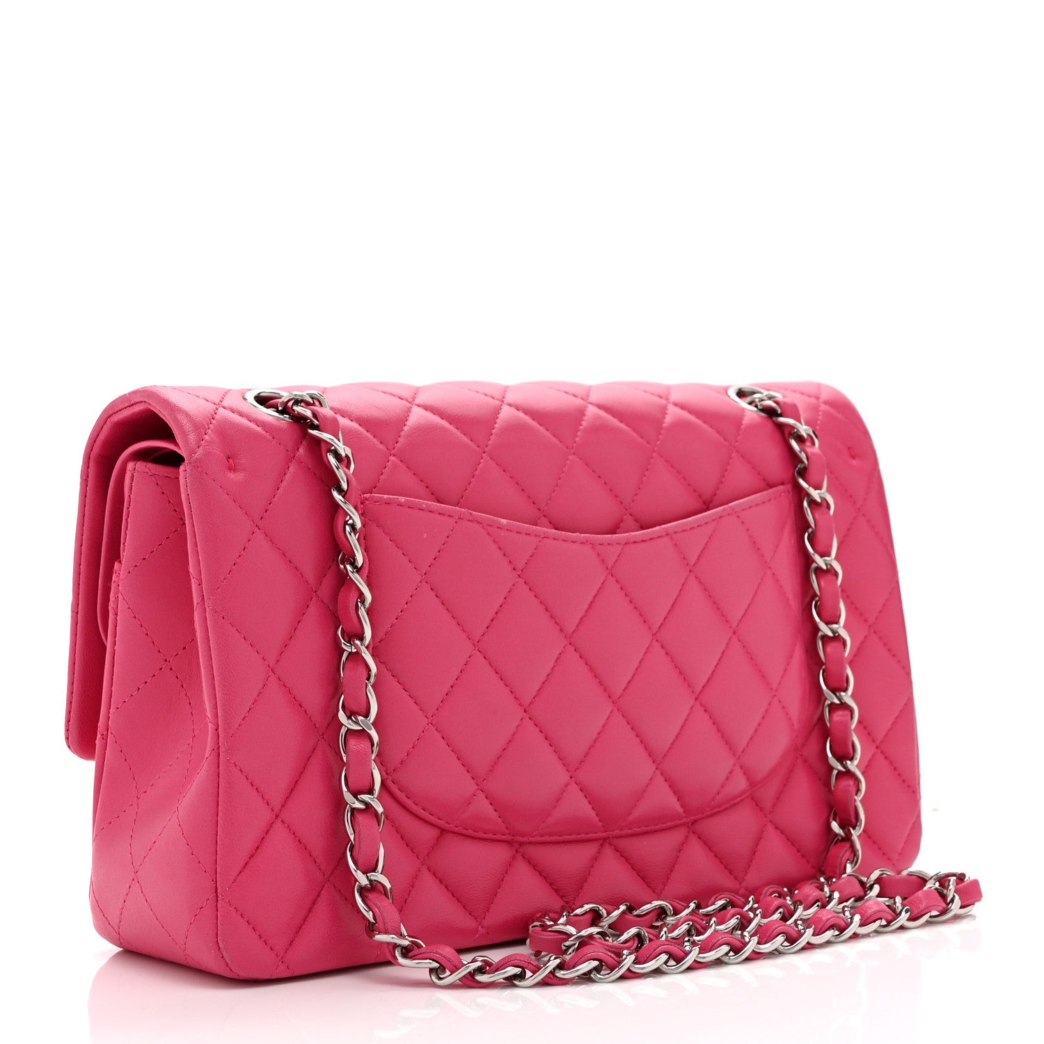 Chanel Lambskin Quilted Medium Double Flap Pink 3 of 11