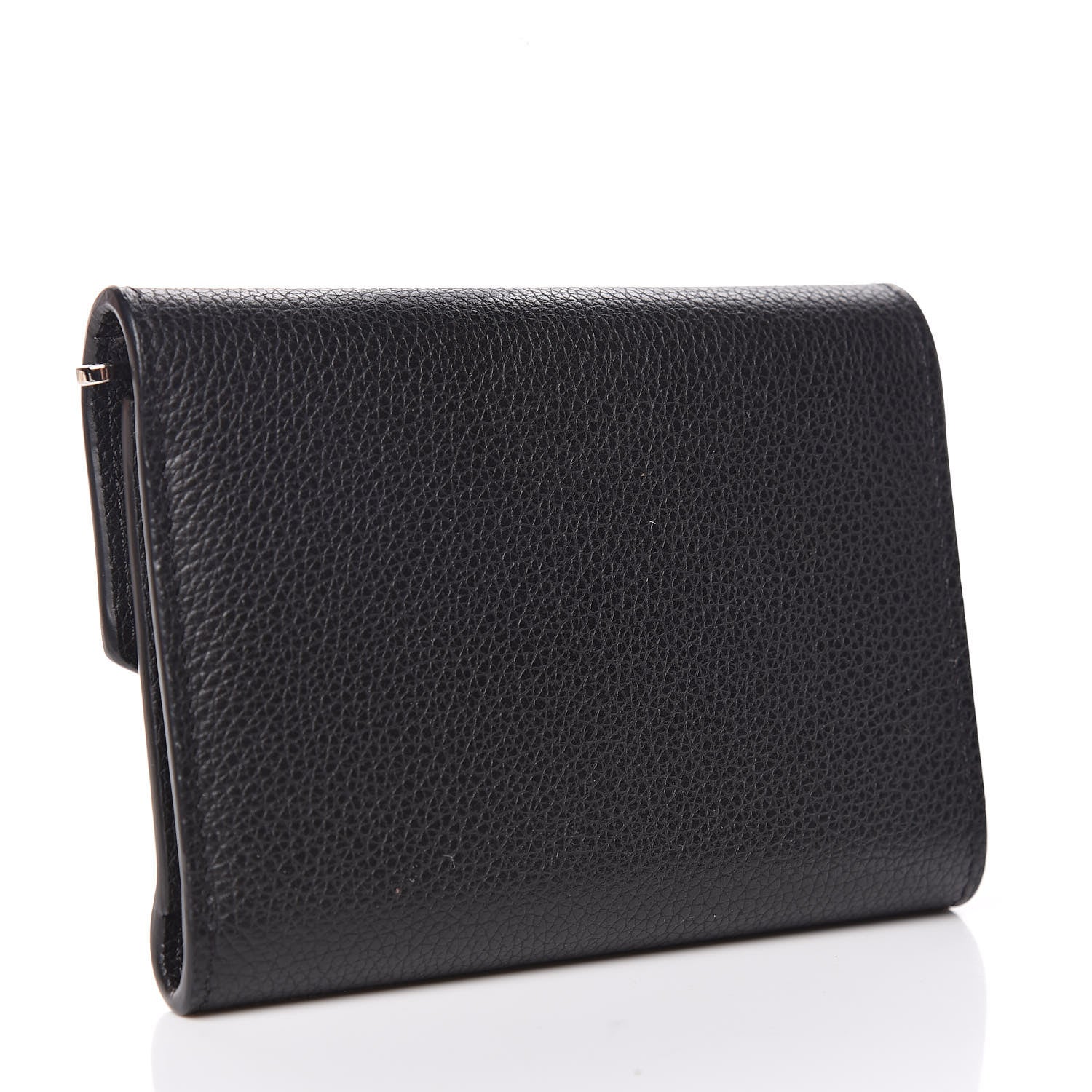 Louis Vuitton Soft Calfskin My Lockme Compact Wallet Black 3 of 7