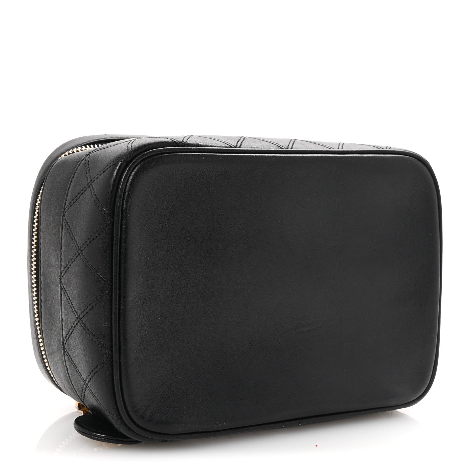 Chanel Lambskin Vanity Cosmetic Case Black 4 of 10