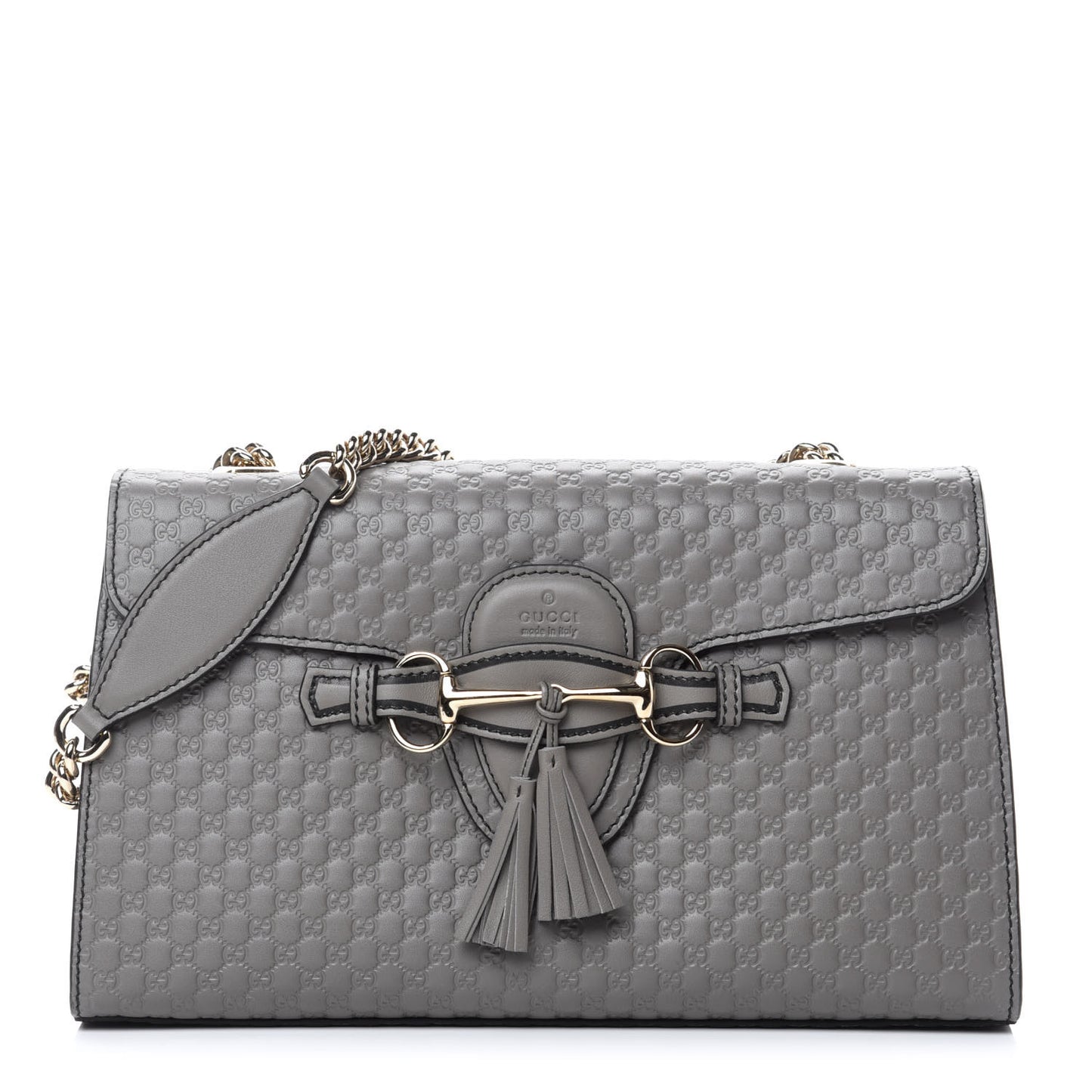 Soft Microguccissima Medium Emily Chain Shoulder Bag Loess