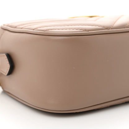 Gucci Calfskin Matelasse Small GG Marmont Chain Shoulder Bag Porcelain Rose 9 of 10